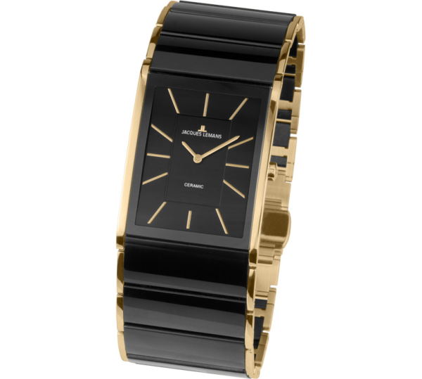 Jacques Lemans Dublin 1-1940C Damen Uhr Edelstahl Ceramic  5Bar